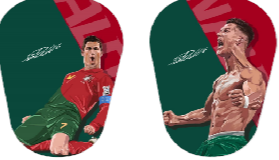 Ronaldo Portugal Shin Pad Mini 8cmx5cm