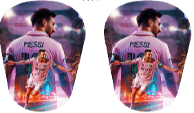 Messi Miami Shin Pad Mini 8cmx5cm