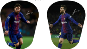 Messi Shin Pad Mini 8cmx5cm