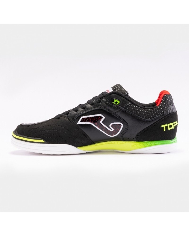JOMA TOP FLEX 2401 INDOOR FUTSAL ROOM REAL LEATHER TOP OF THE RANGE MEN'S BLACK