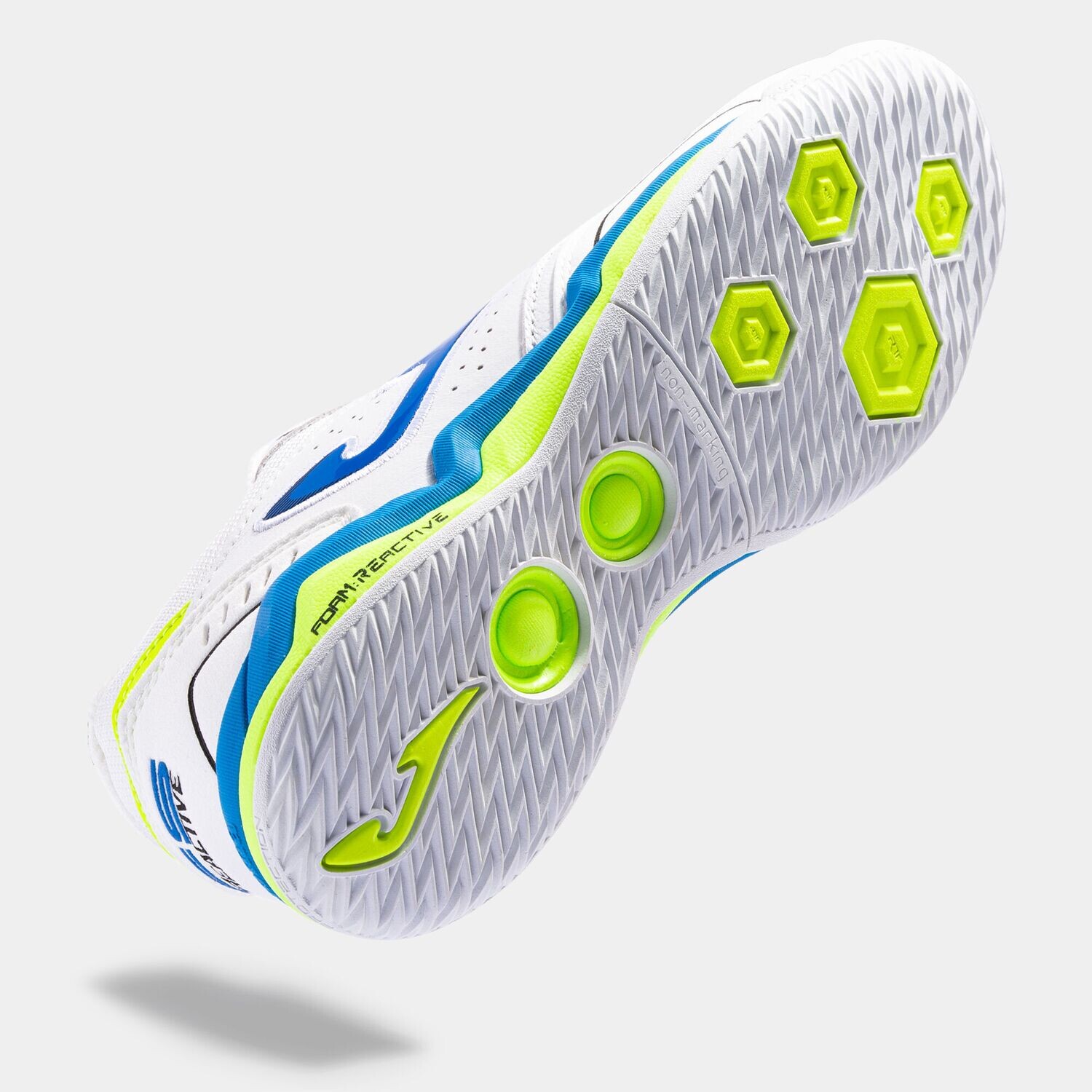 Joma FS Reactive 2302 Futsal Indoor White Royal