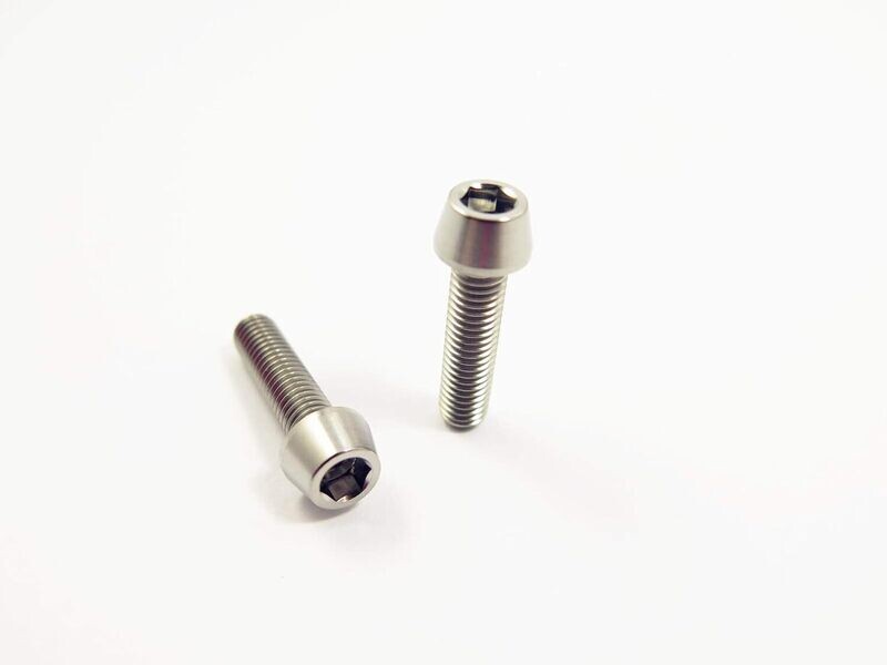 M5x16mm 2pcs Titanium Ti Allen Taper Cone Hex Head Bolts