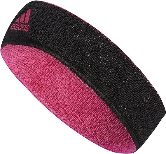 adidas Unisex-Adult Interval Reversible Terricloth Elastic Headband Pink