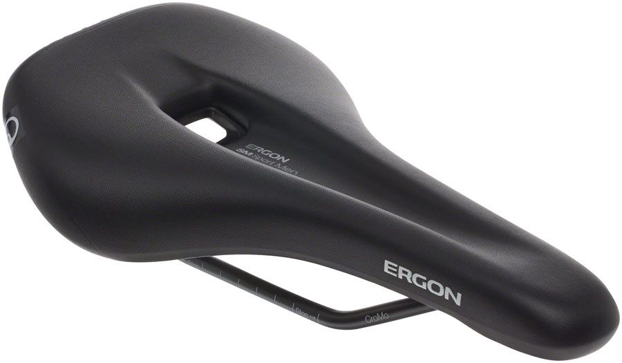 Ergon SM Sport Saddle - Chromoly, Black, Men&#39;s, Small/Medium