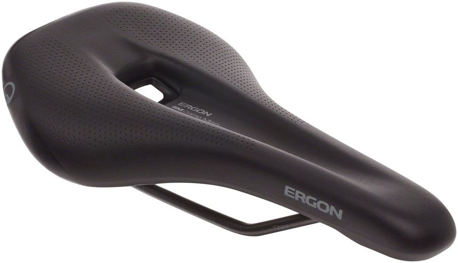 Ergon SM Comp Saddle - Steel, Stealth, Men&#39;s, Medium/Large
