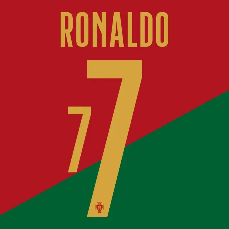 Ronaldo Portugal # 7 Shin Pad Mini 8cmx5cm