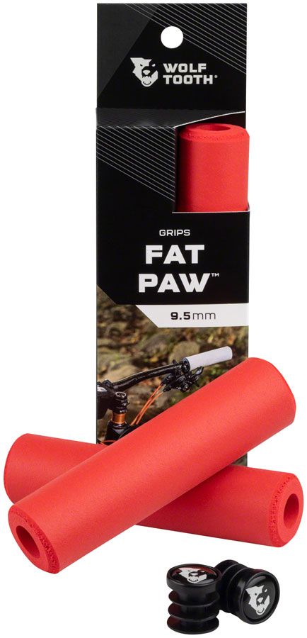 Wolf Tooth Components Fat Paw Grips Red