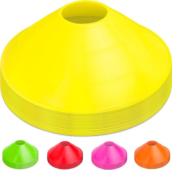 Soccer Cones for any Sports Training Drills Yellow 20-pcs