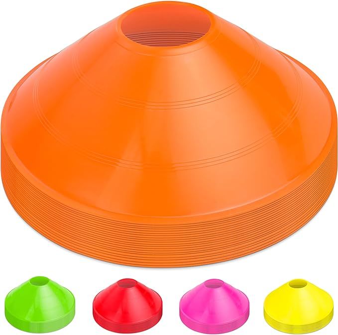 Soccer Cones for any Sports Training Drills Orange 20-pcs