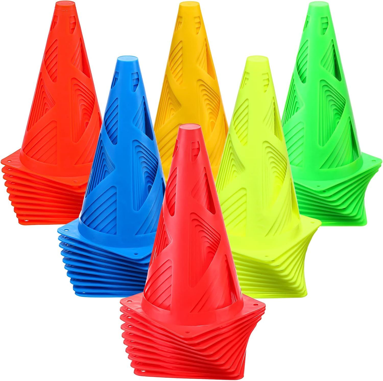 Plastic Agility Cones, 30 pcs Pieces  9&#39;&#39;