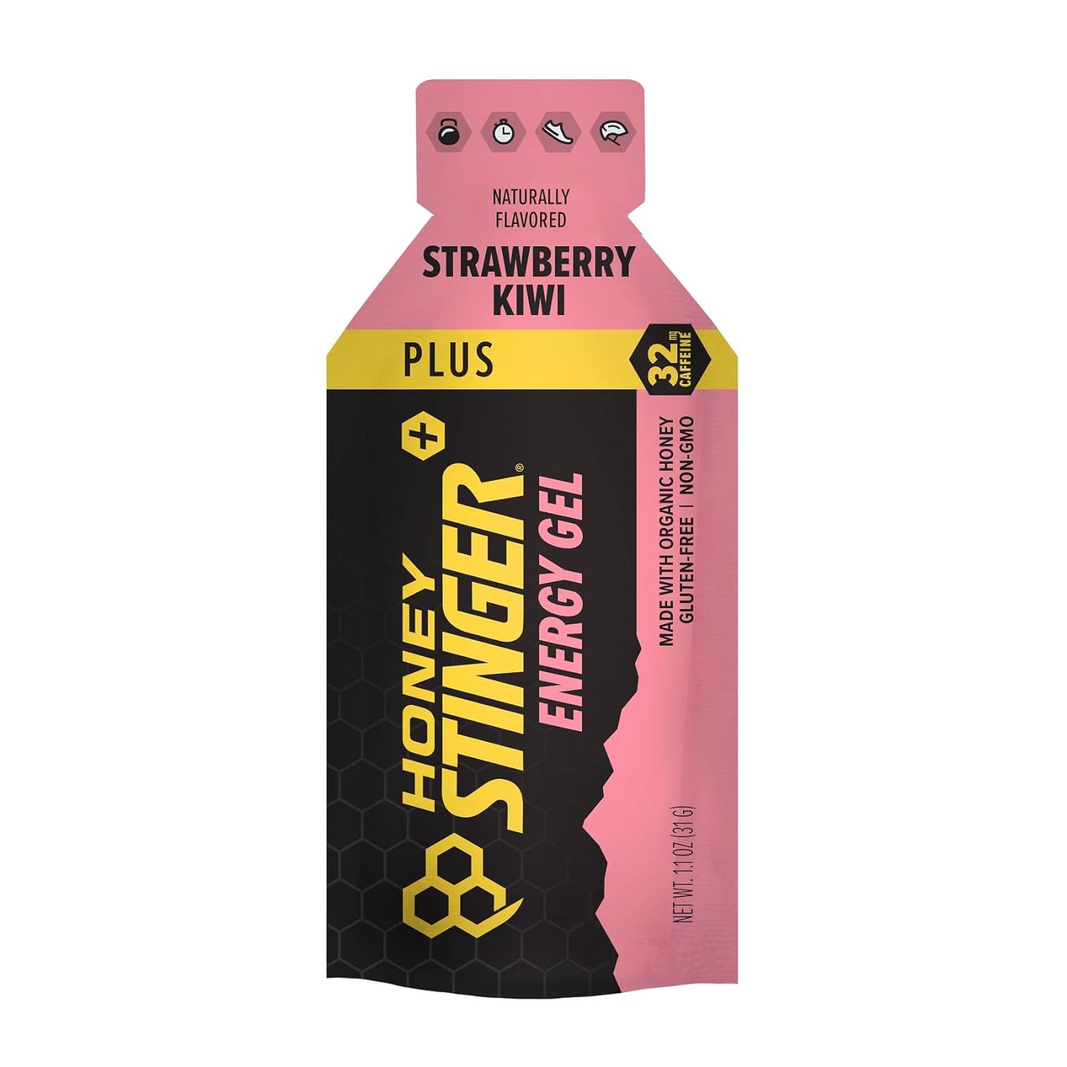 Honey Stinger Organic Energy Gel - Kiwi-Strawberry with Caffeine
