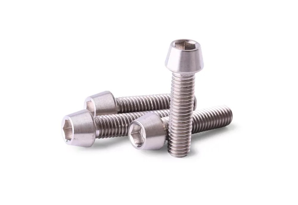 M5x20mm 4pcs Titanium Ti Allen Taper Cone Hex Head Bolts