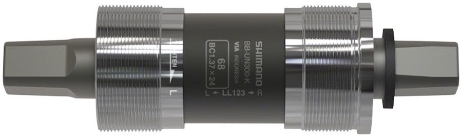 Shimano BB-UN300-K Bottom Bracket - English, 68 x 127.5mm Spindle, Square