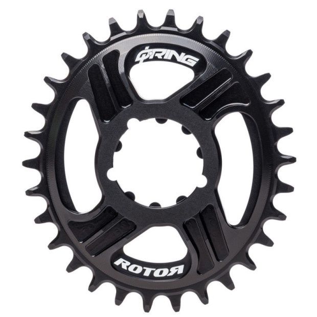 Rotor Q-Ring Direct Mount Oval Chainring: for Sram 3-Bolt Direct-Mount Boost