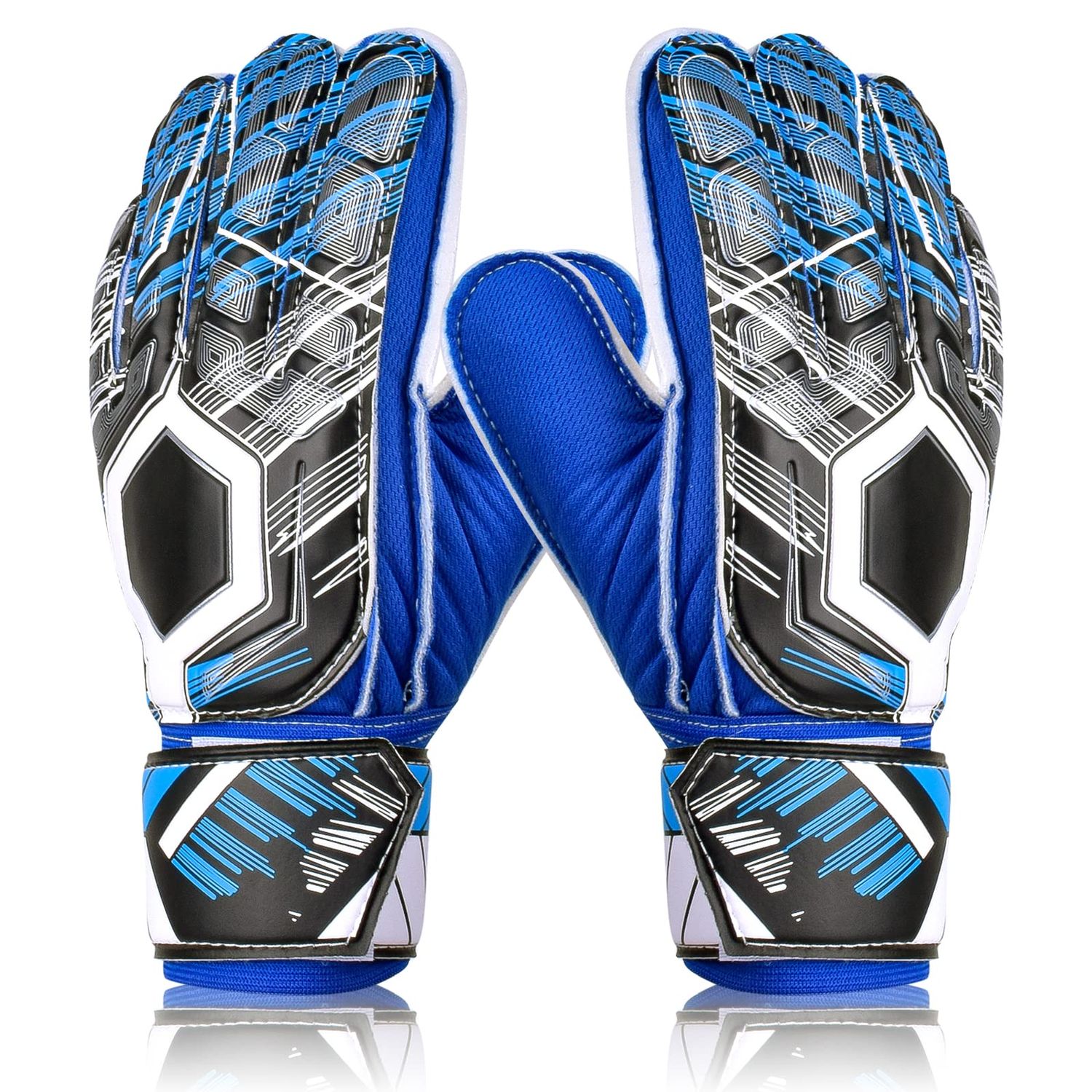 Maicca Finger Spine Gloves Blue White