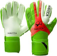 Maicca Finger Spine Gloves Green-Orange