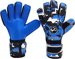 Maicca Finger Spine Gloves Blue Camu
