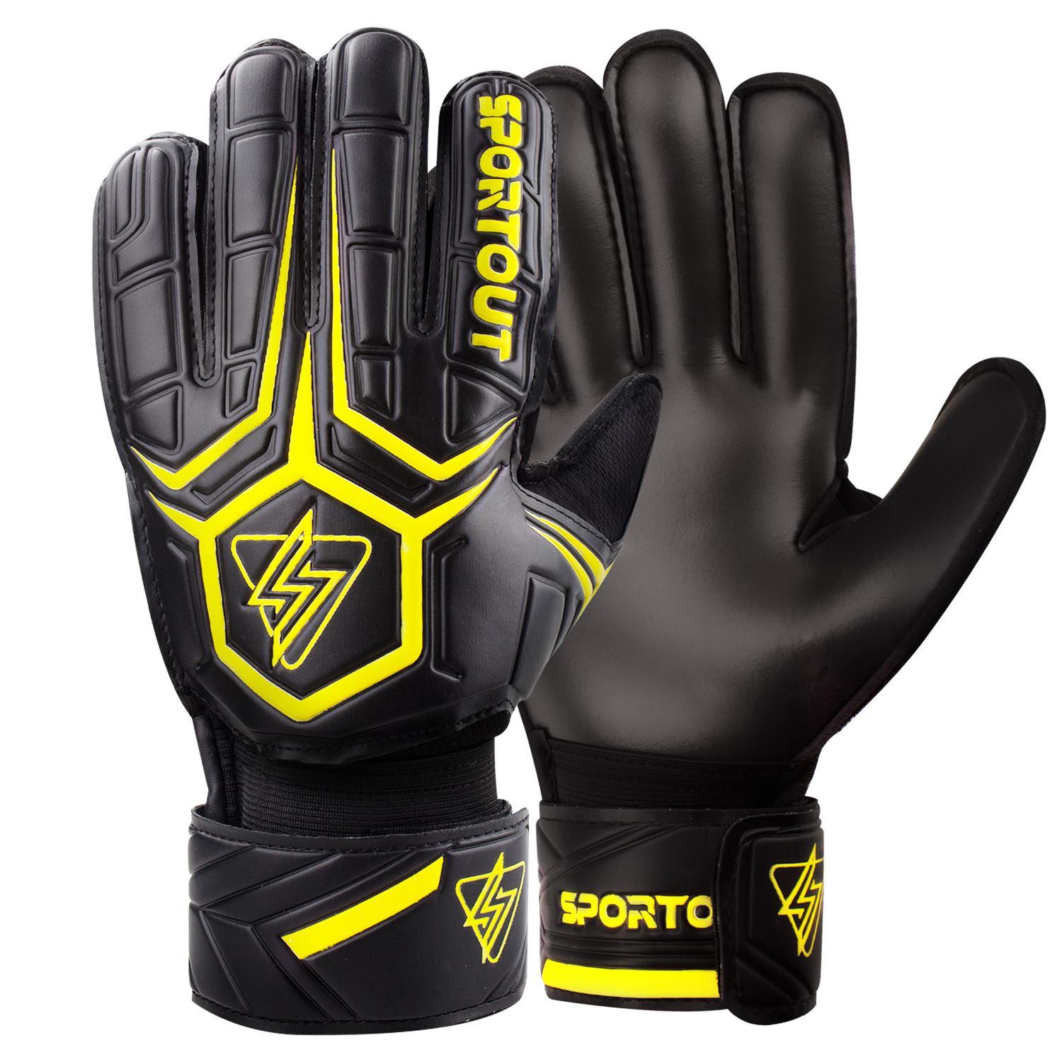 Maicca Finger Spine Gloves Black Size 8