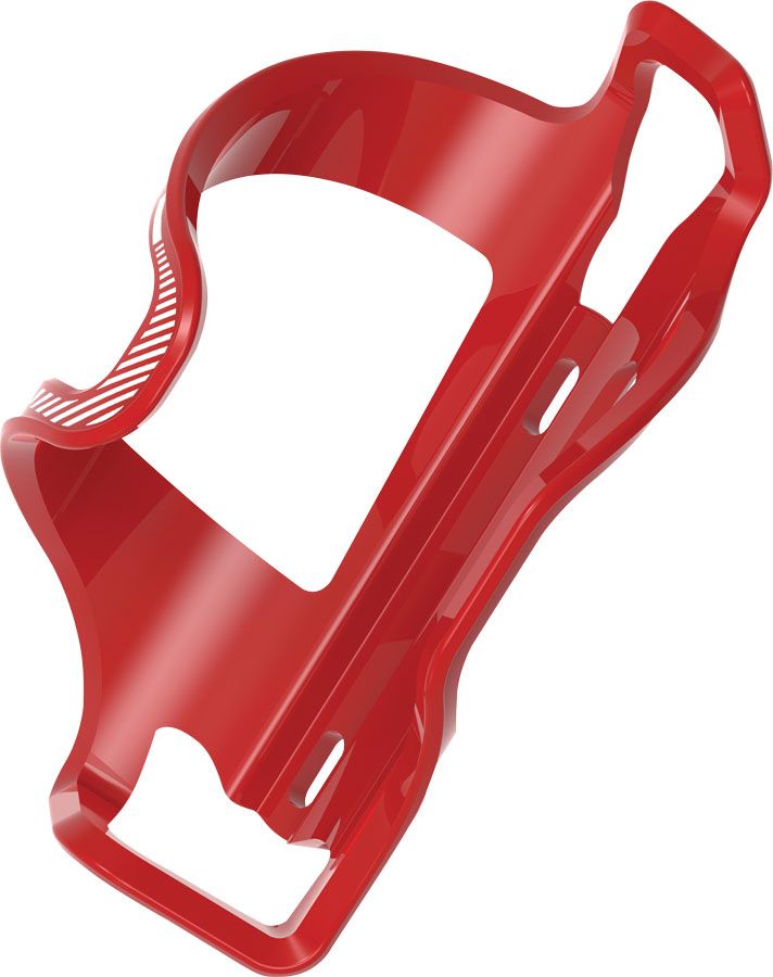 Lezyne Flow SL Water Bottle Cage - Right Side Entry, Enhanced Graphics, Red