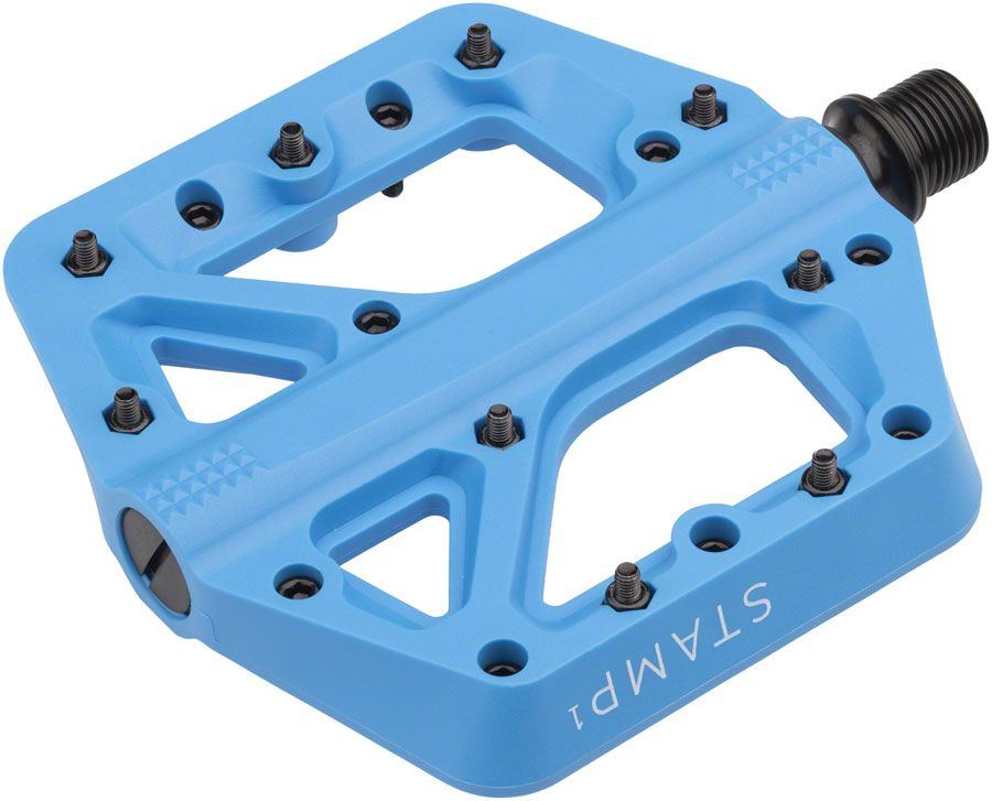 Crankbrothers Stamp 1 Pedals - Platform, Composite, 9/16&quot;, Blue, Small