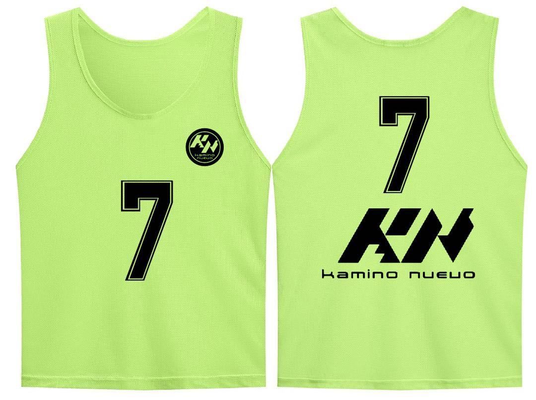 KN Training Vest With # Green 12-pcs