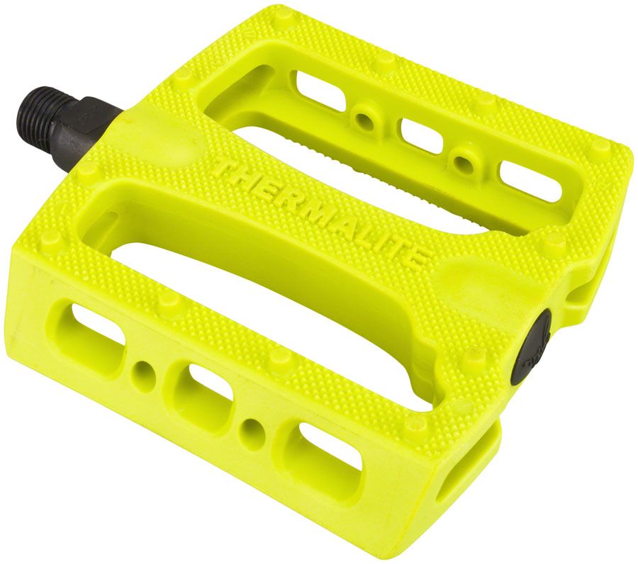 Stolen Thermalite Pedals - Platform, Composite/Plastic, 9/16&quot;, Neon Yellow