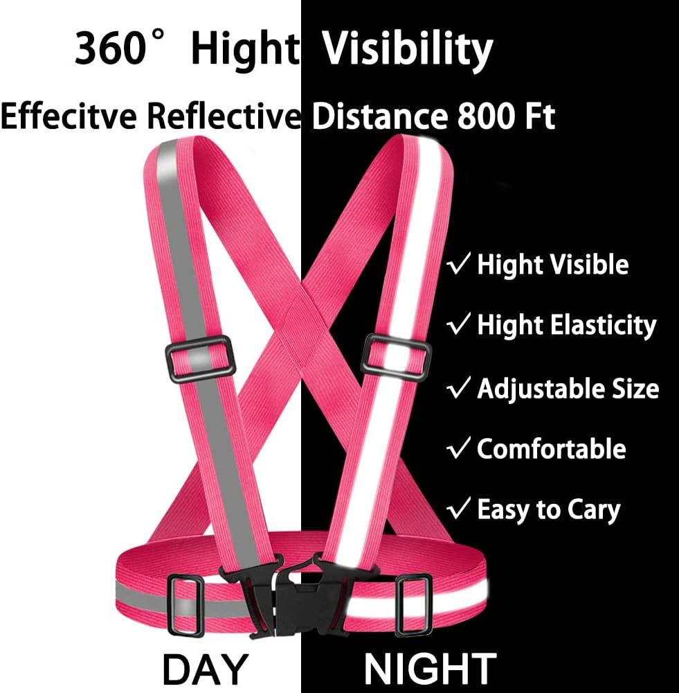 KN Reflective Vest, High Visibility Pink
