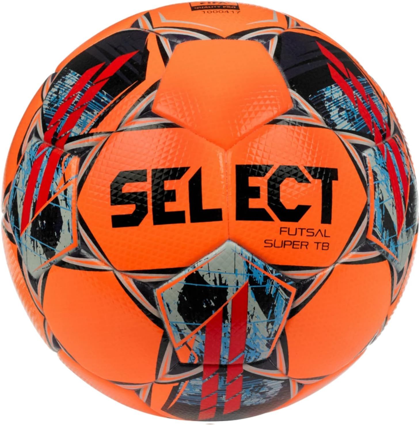 SELECT Futsal Super TB V22 Futsal Ball, White/Red/Blue, Senior/4