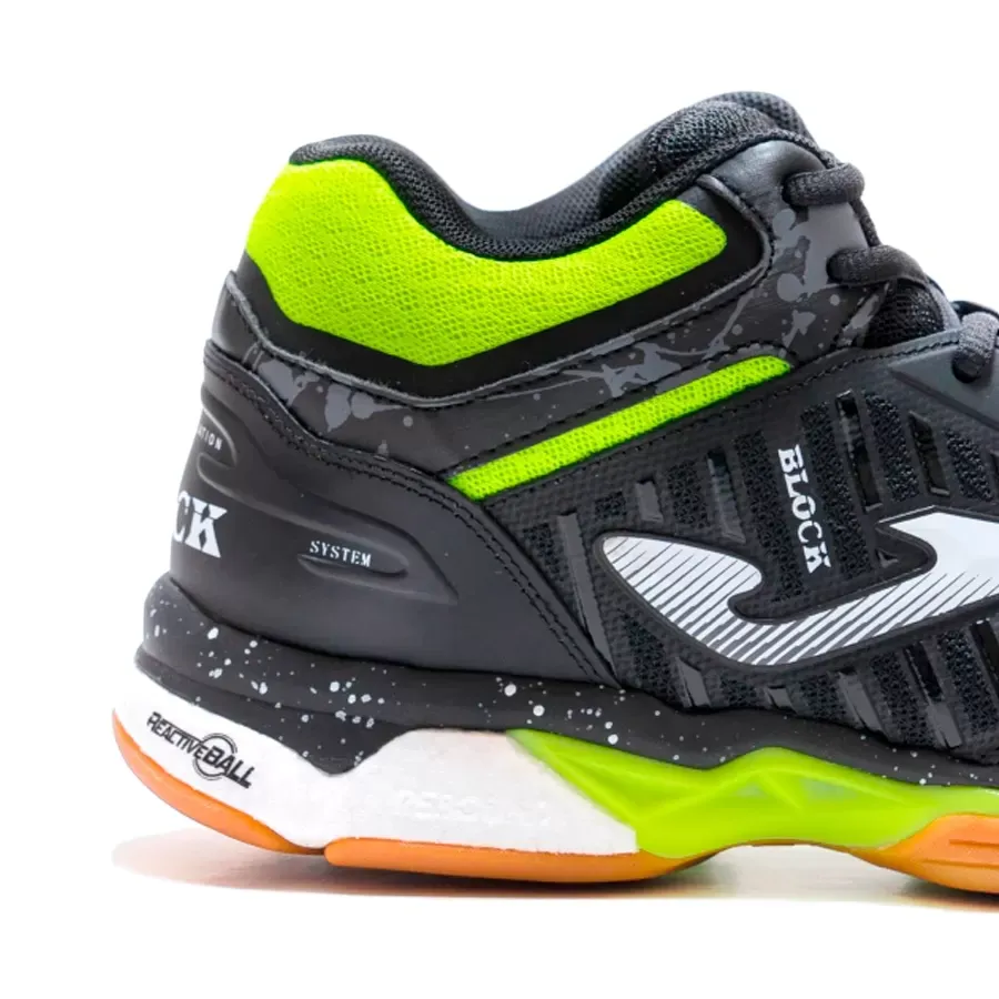 Joma V.Block Men 2401 Mens, Black/White/Flour Green