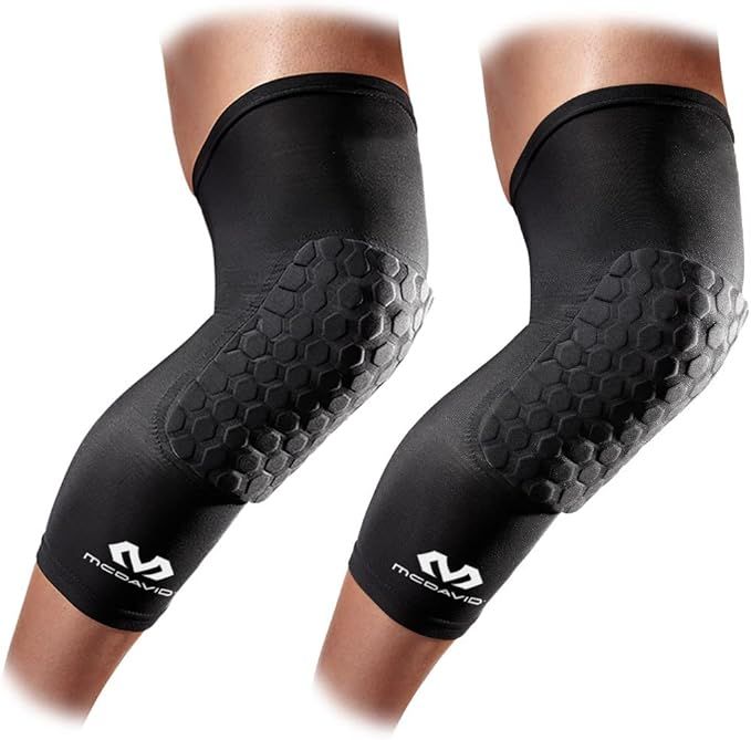 McDavid Knee Compression Sleeves:  Hex Knee Pads Compression Leg Sleeve for Basketball, Volleyball, Weightlifting, and More - Pair of Sleeves
