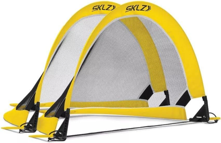 SKLZ Playmaker Portable Pop-Up Goal Set for Training and Pickup Games (Includes 2 Goals) 2.5ft x 2.5ft