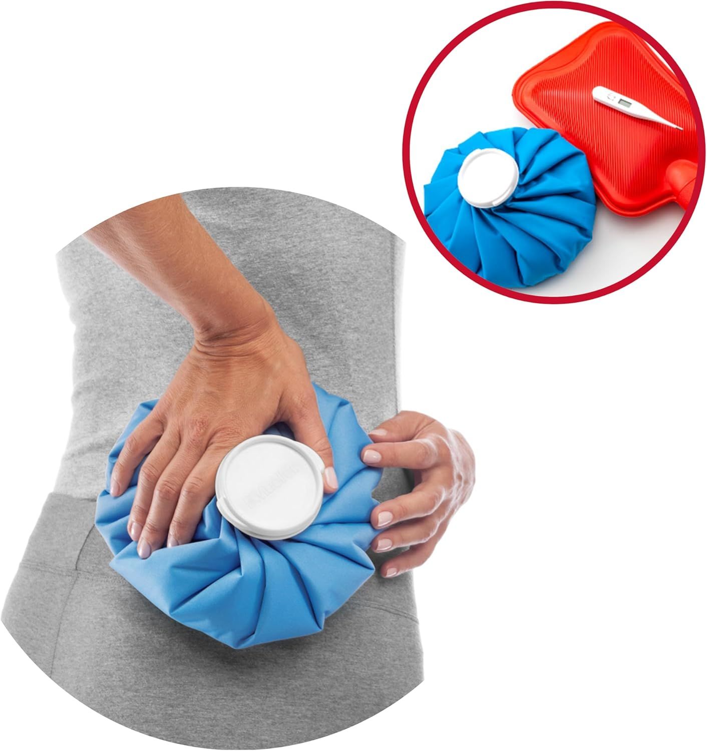 MUELLER Sports Medicine Reusable Ice Pack, Cold Bag for Injuries and Pain Relief, Cold Therapy, Blue, 9 Inch Bag