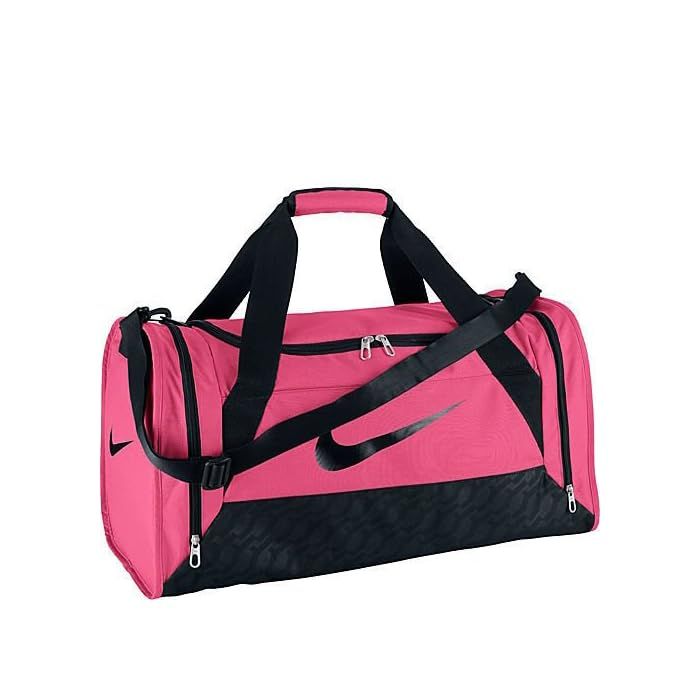 Nike Ladies Brasilia 6 Duffle Bag Womens Team Training Sports Holdall Pink Gym