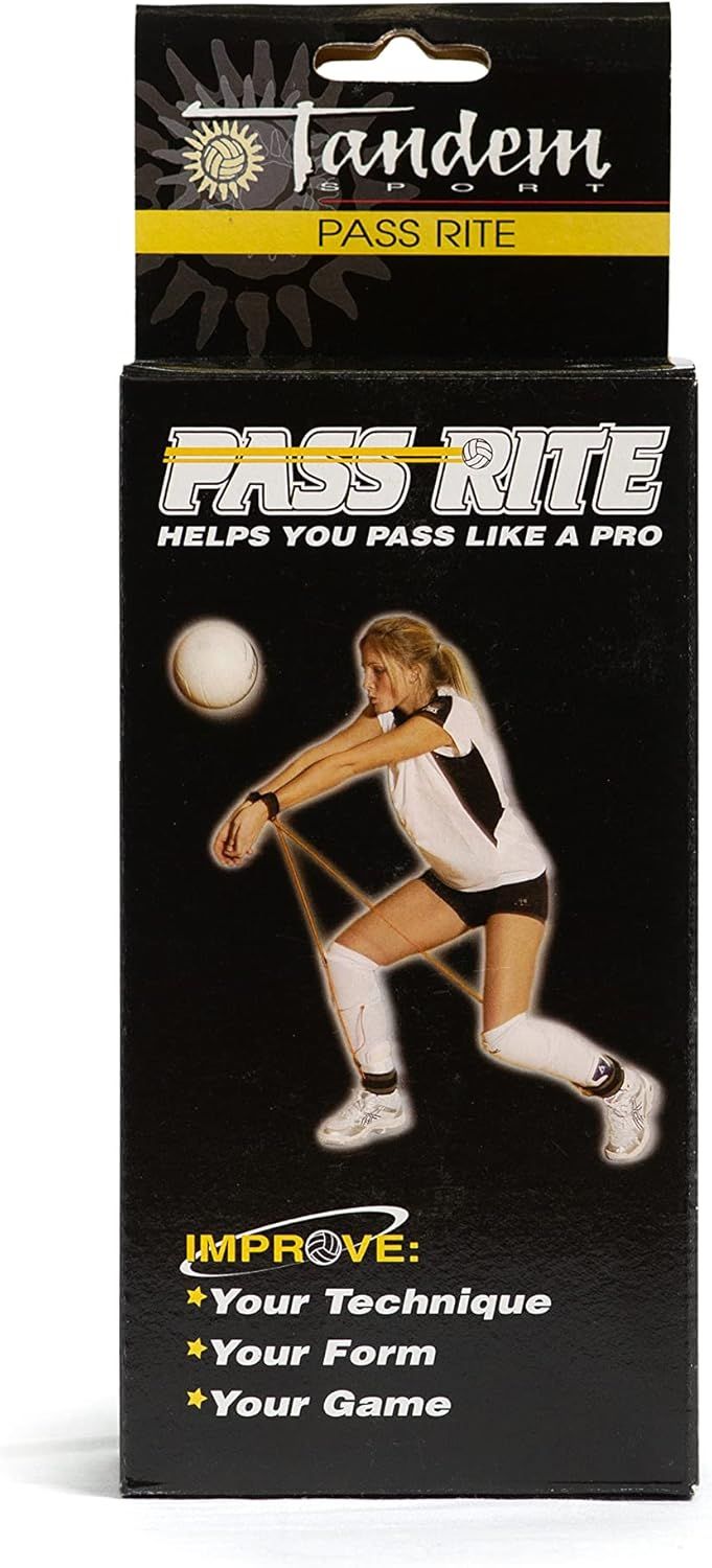Tandem Sports Pass Rite - Volleyball Passing Training Equipment - Volleyball Passing Training Gear for Limiting Excessive Arm Movement - Volleyball Bump Technique Training Aid for Beginners