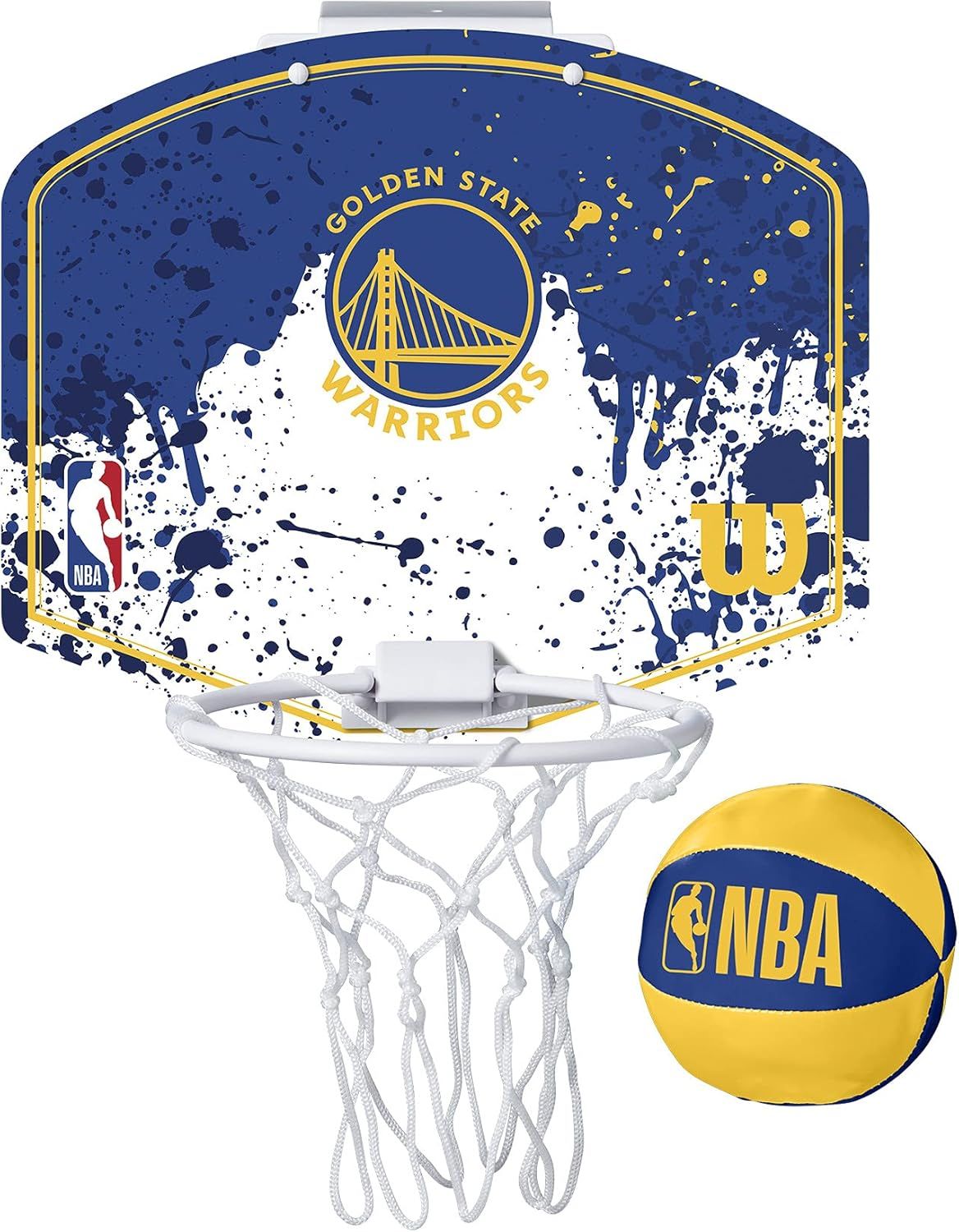 WILSON NBA Team Mini Basketball Hoops Golden Estate