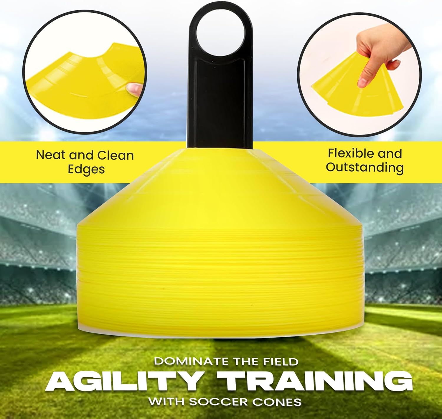 Soccer Set of 50 Agility Field Disc