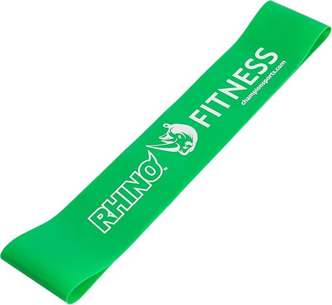 Champion Sports Stretch Loop Bands for Men and Women, Light to Heavy Resistance 6lbs resistance Green