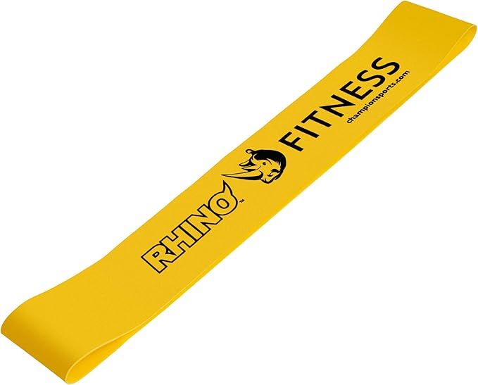 Champion Sports Stretch Loop Bands for Men and Women, Light to Heavy Resistance 6lbs resistance Yellow