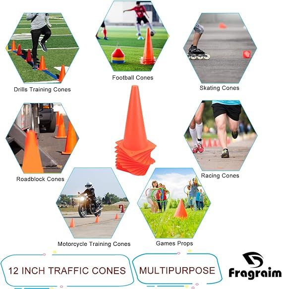 Champion Training Agility Cones 12'' Inch