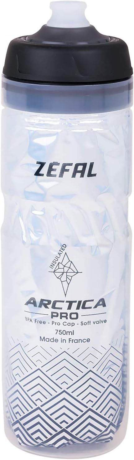 Arctica PRO 75 Insulated Drink Bottle, Silver/Black, 25.5 fl oz (750 ml), 1678 Zefal