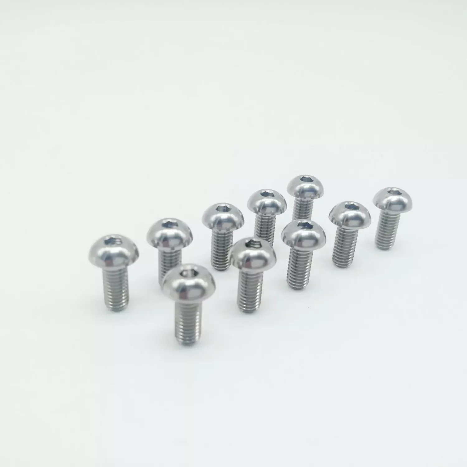 M5x12 Bottle Cage Fixing Bolts Titanium Silver 2pcs