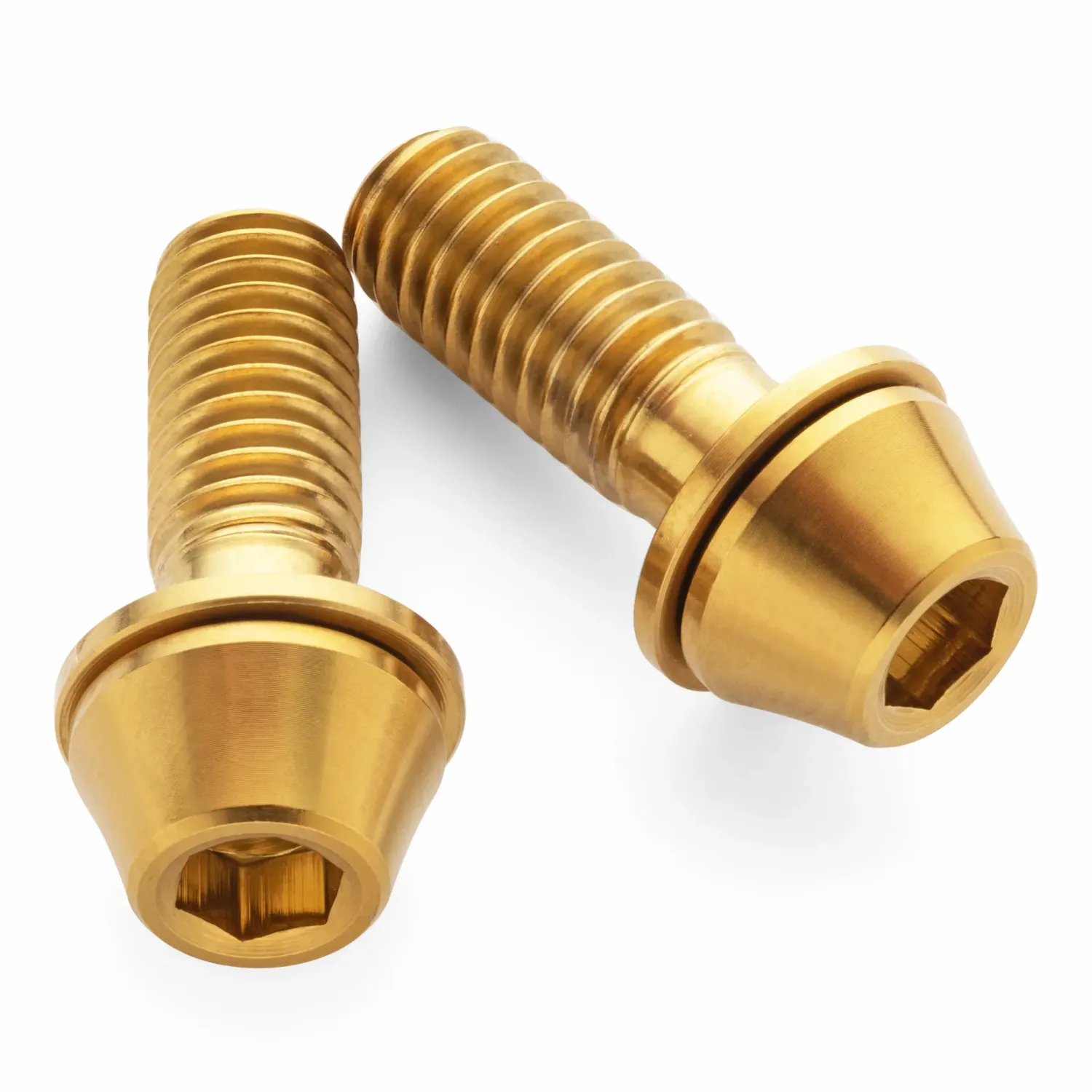 Omega 2pcs M6x16mm bolt Titanium Gold