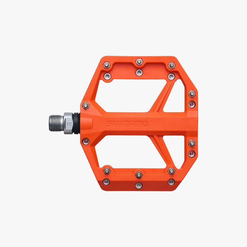 Shimano PEDAL, PD-GR400, DEORE, ORANGE