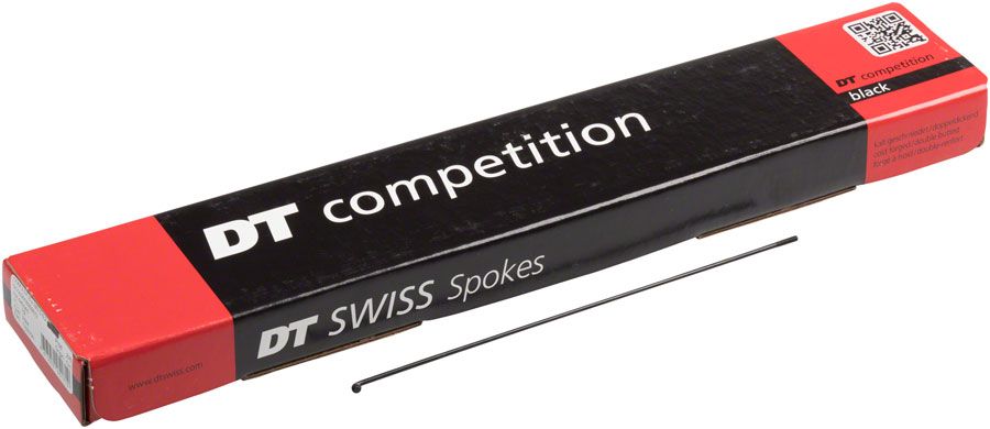 DT Swiss Competition Spoke: 2.0/1.8/2.0mm, 286mm, J-bend, Black