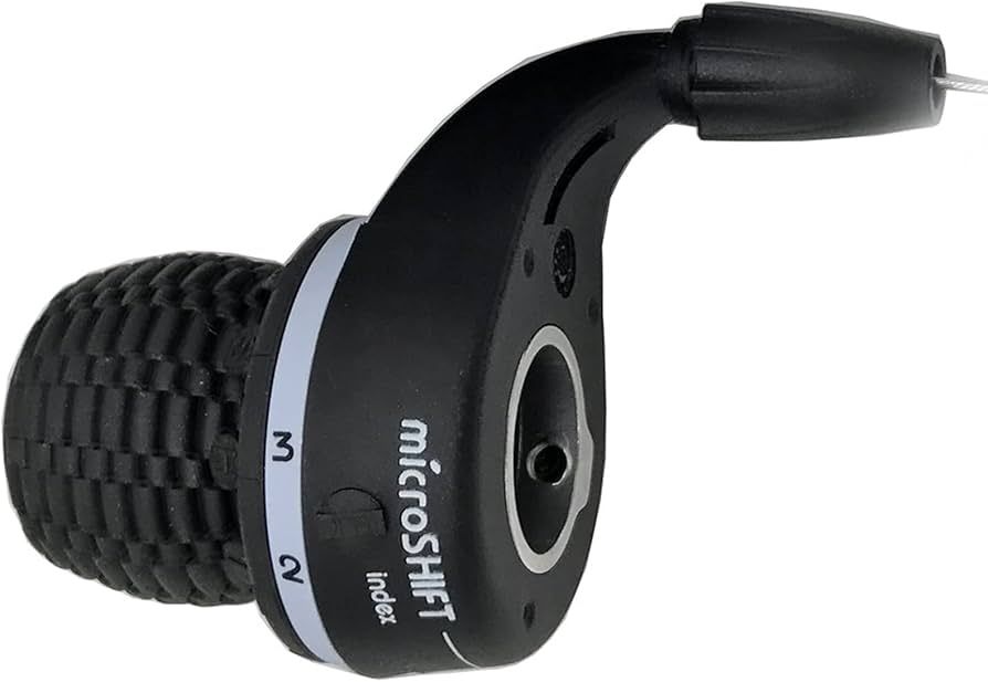 microSHIFT MS25 Left Twist Shifter, Triple, Shimano Compatible