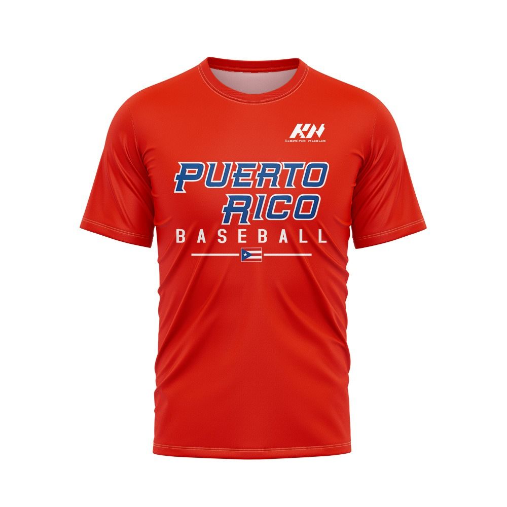 KN Puerto Rico Red TShirt Baseball