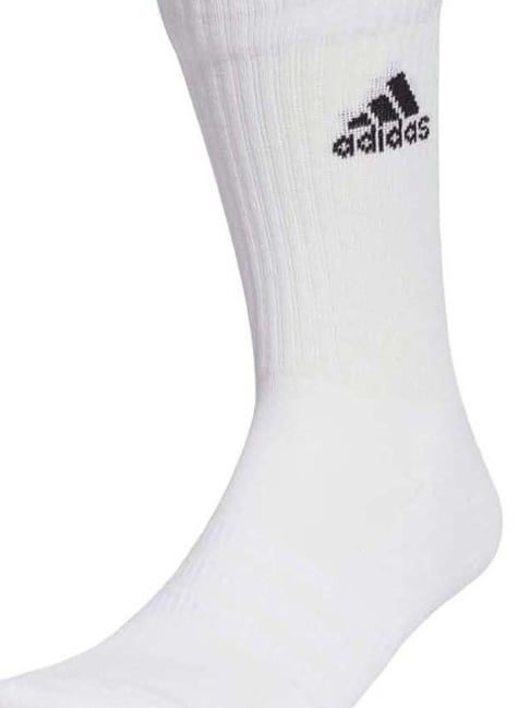 Adidas Cushioned White Crew Socks  Unisex 8-12 Socks 1-Pair