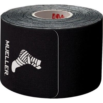 Mueller Sports Medicine 20 Pre-Cut I-Strips Kinesiology Tape Roll Black