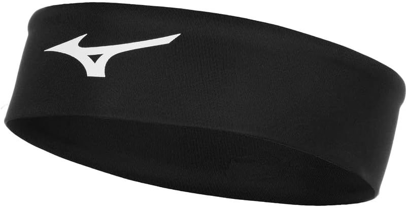 Mizuno Sweatband Mizuno Player Headband, Black, One Size Fits Most