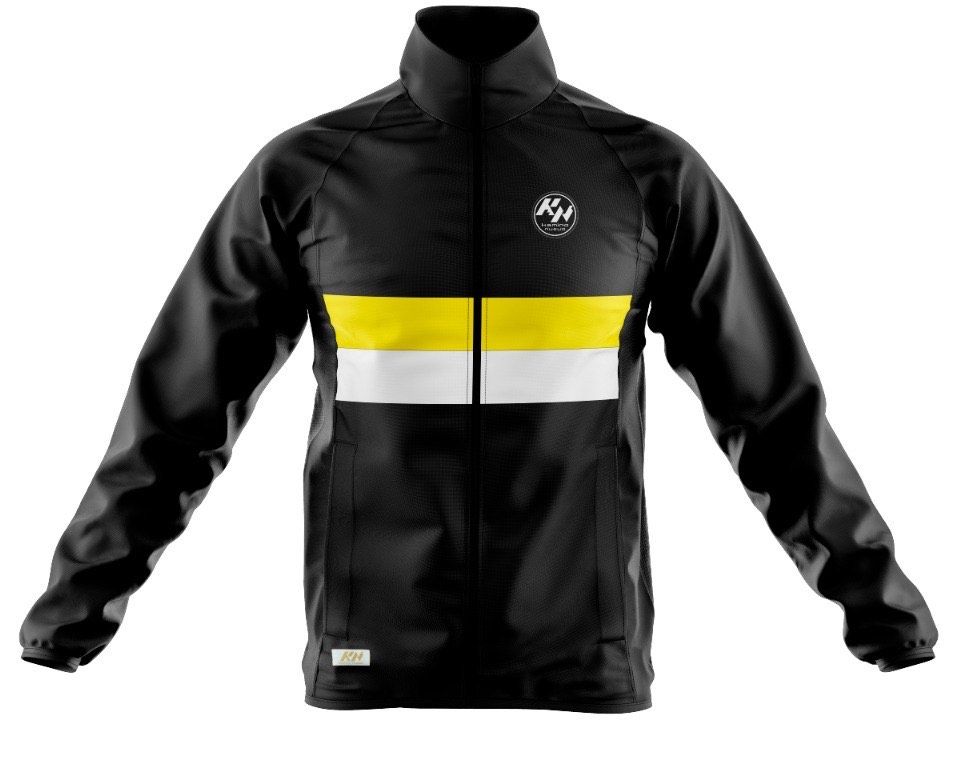 KN Rain Jacket Black/White/Yellow